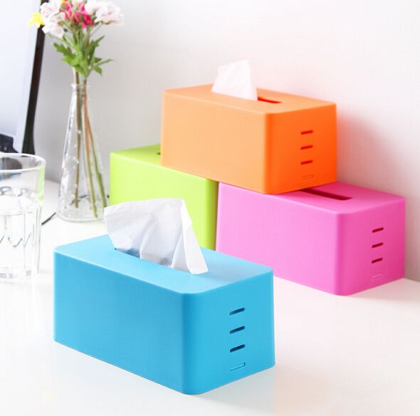 2020 Wholesale Rectangular Plastic Facial Tissue Napkin Box Toilet