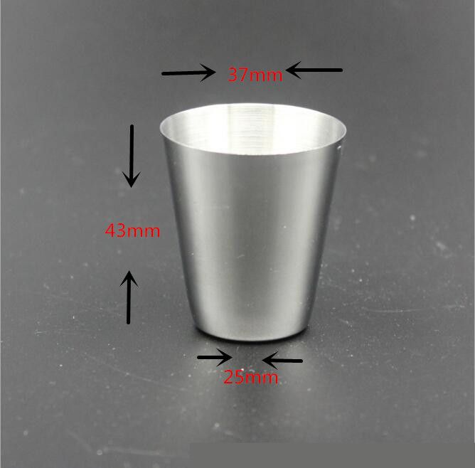 Stainless Steel Shot Cups Silver, 1 oz Metal Shot Glasses Drinking Tumbler for Cocktail Beer Whiskey Water 