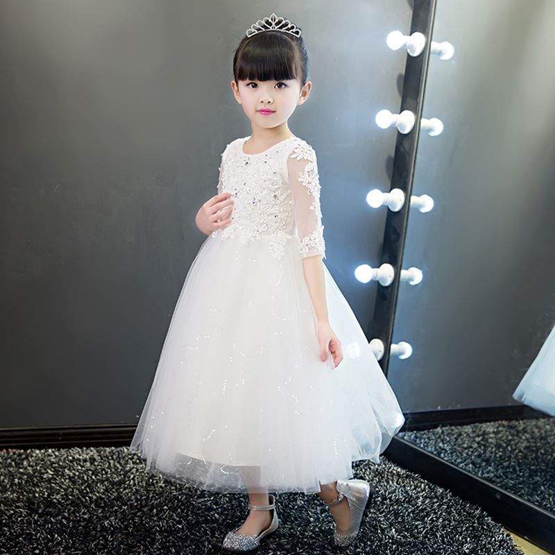 elegant flower girl dress wedding