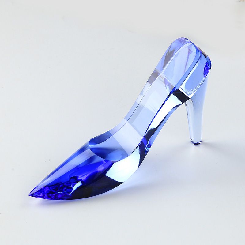 glass chunky heel