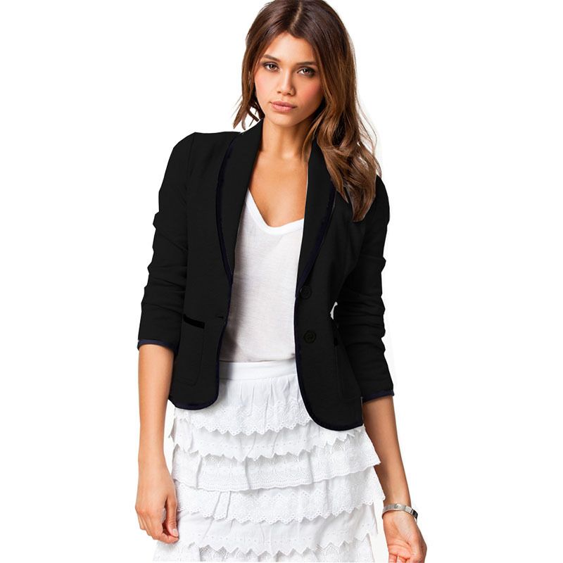 encuesta El camarero Solo haz Blazer mujer Western new otoño 2017 modelos de explosión Slim párrafo corto  chaqueta de traje pequeño