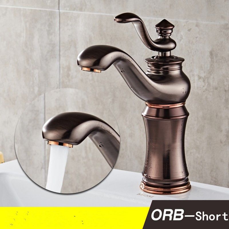 JSGJKitchen Full Copper Mixer Basin Mixer Faucet Retro Basin Mixer JSGJKitchen Full Copper Mixer Basin Mixer Faucet Retro Basin Mixer