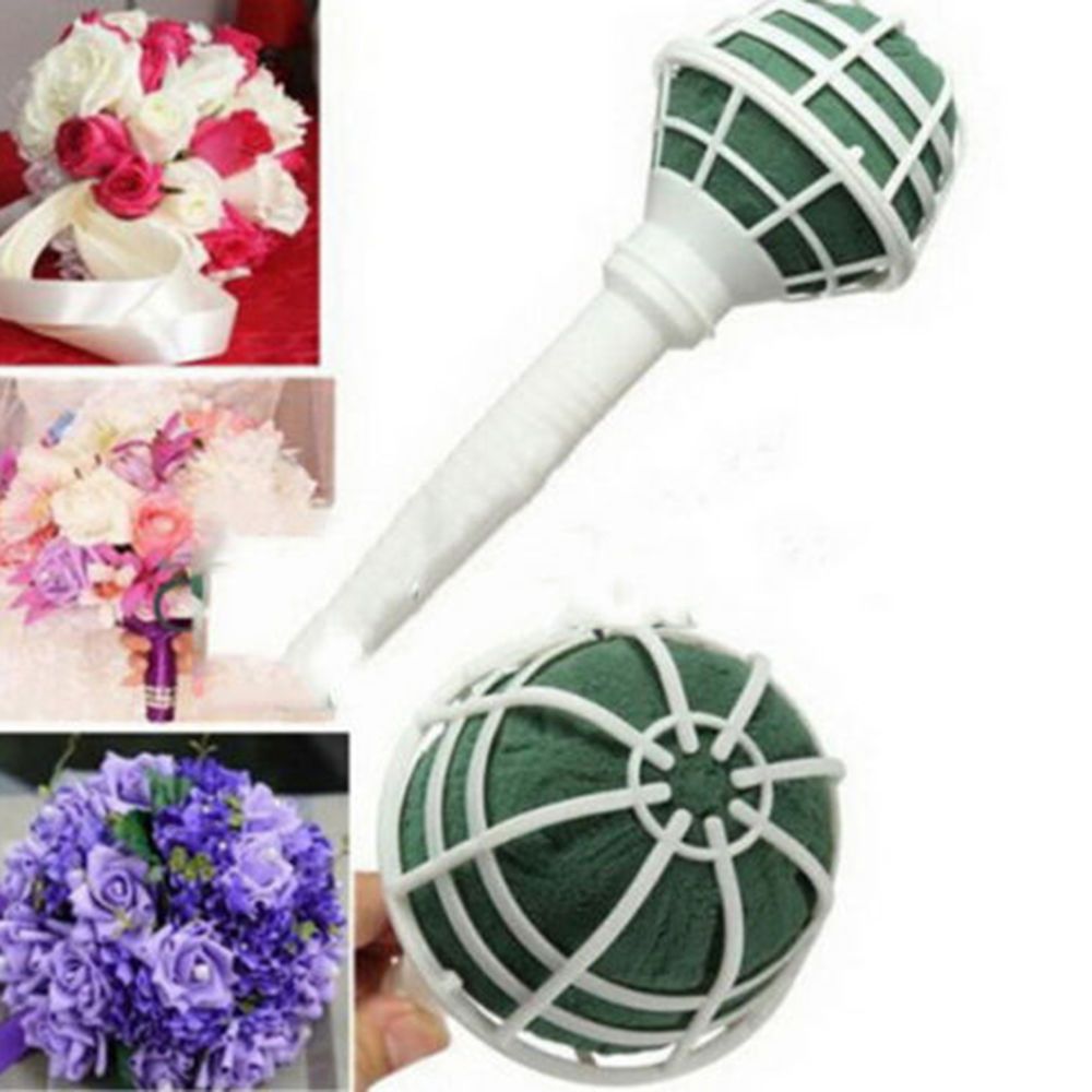 6pcs//Lot Florist Bouquet Posy Holder Wedding Bride Bouquet DIY Favors 18cm