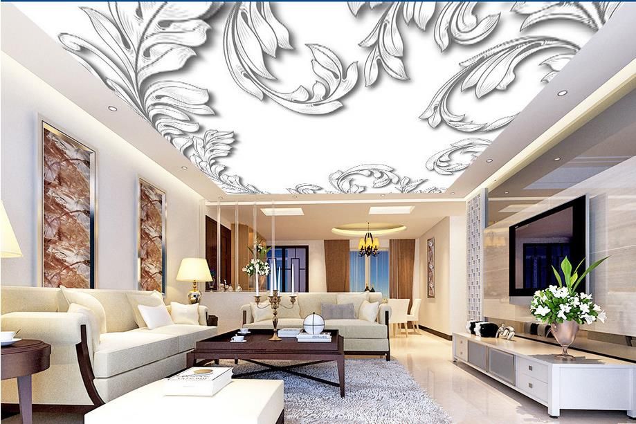 3d Ceiling Custom 3d Wall Mural Vector Atmosphere Art Patterns Wallpaper For Ceilings 3d Wallpaper Living Room Wallpaper Ceiling Modern Canada 2019