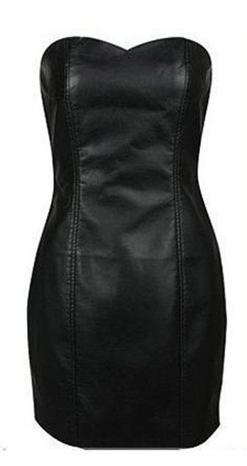 black boob tube dress