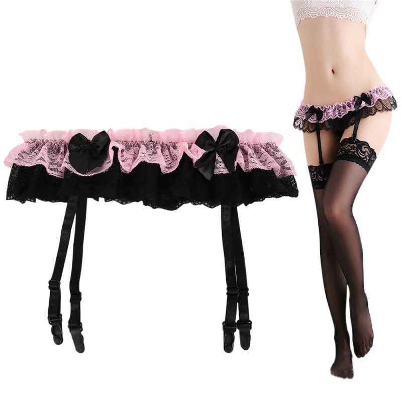 Wholesale Best Quality Brand Women Thongs Lace Stocking Suspender G String Hold Stocking Garter