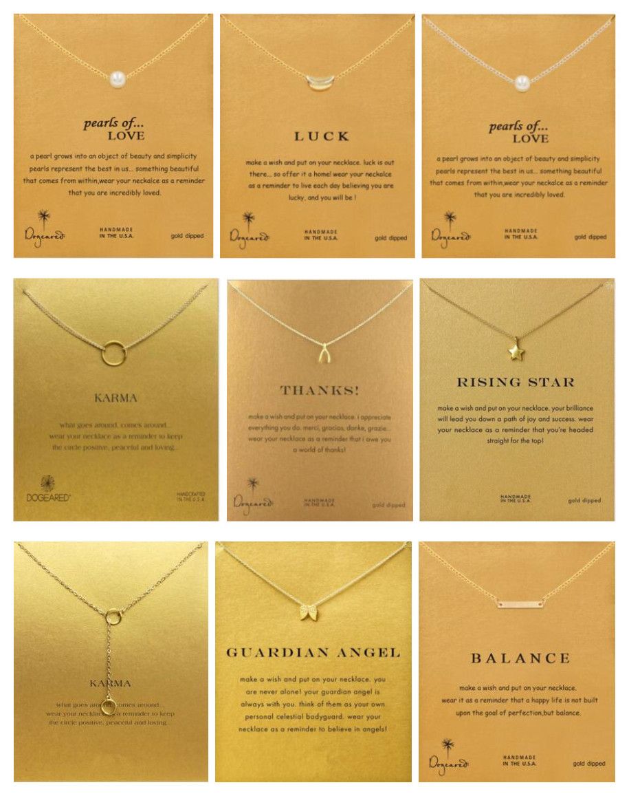 dog ear karma necklace