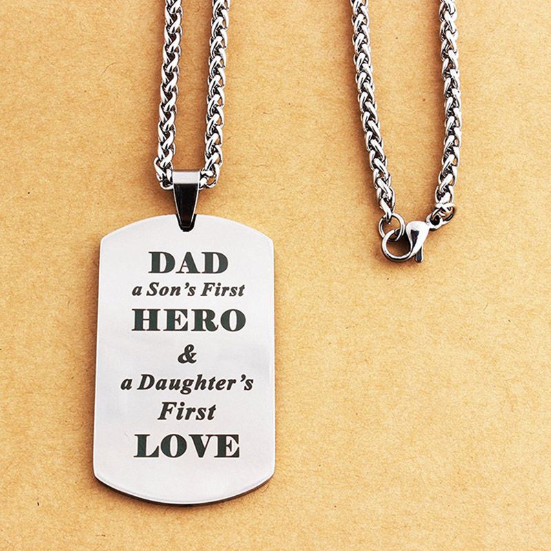 father son necklace pendants