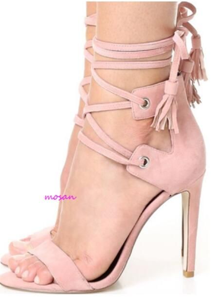 sandalias rosa