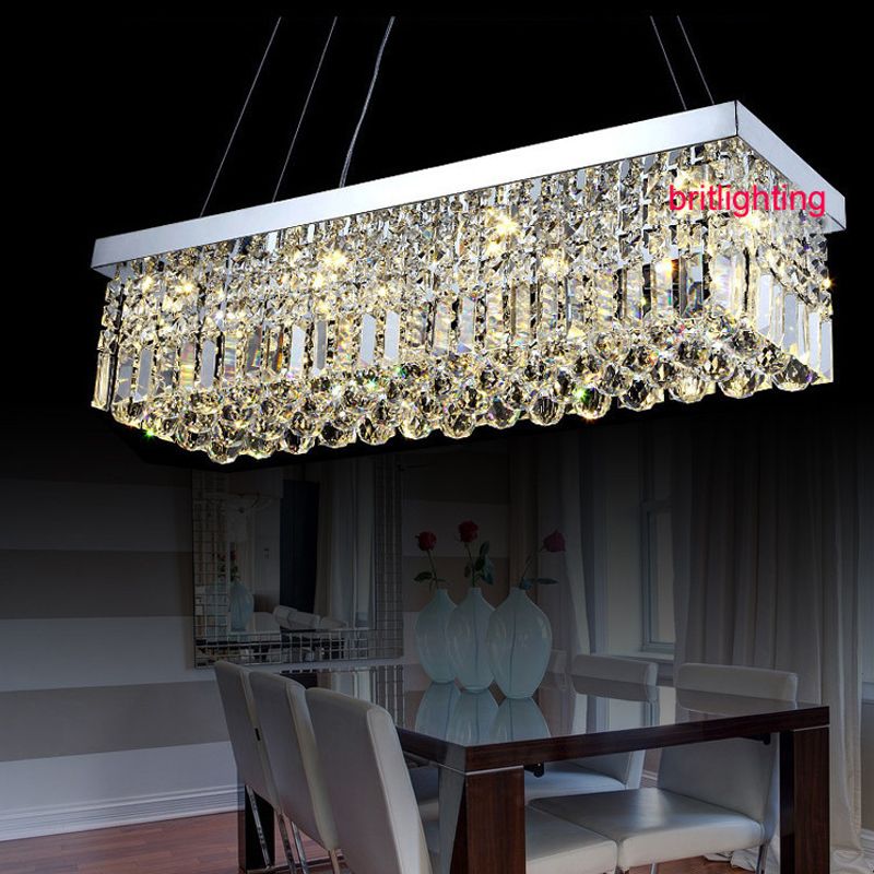 modern crystal chandeliers for dining room