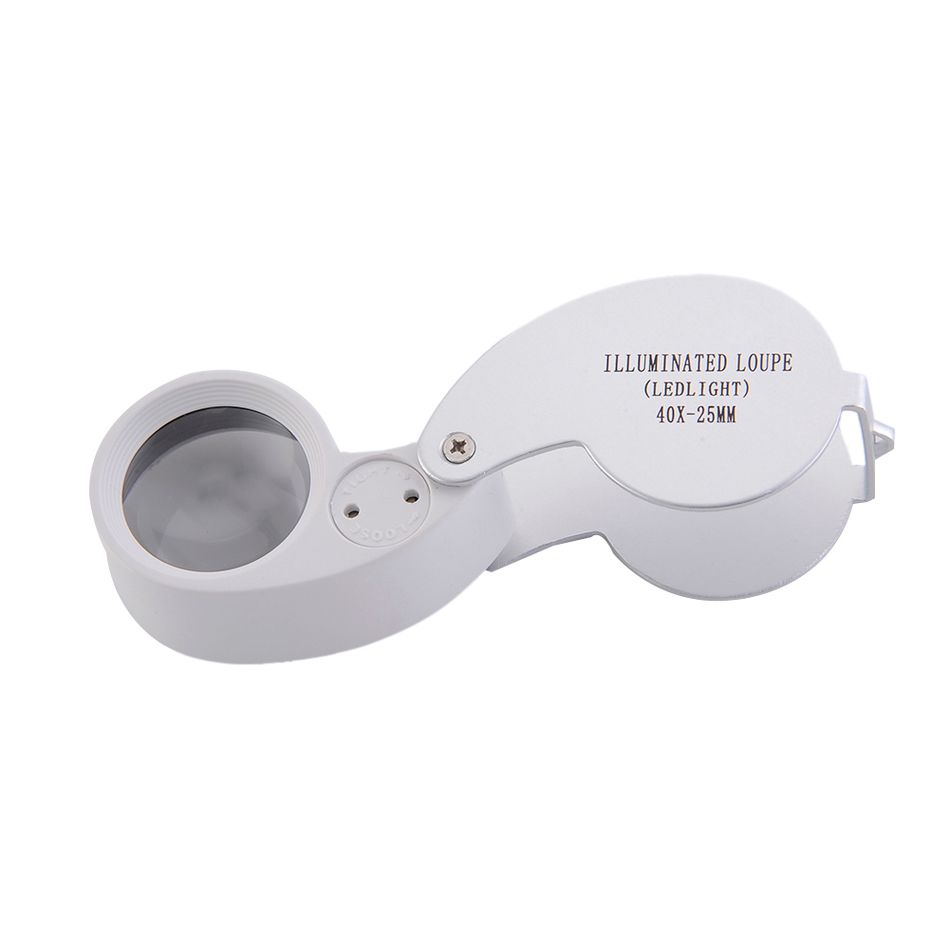 Illuminated Loupe Ledlight 40X 25MM MG21011 40x25mm Jeweler Loupe MINI