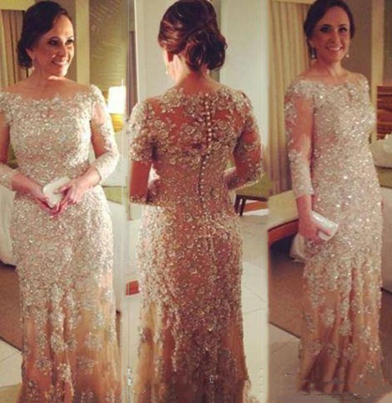 mother of the bride dresses champagne colour