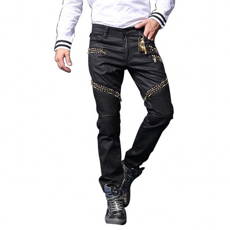 black and gold robin jeans