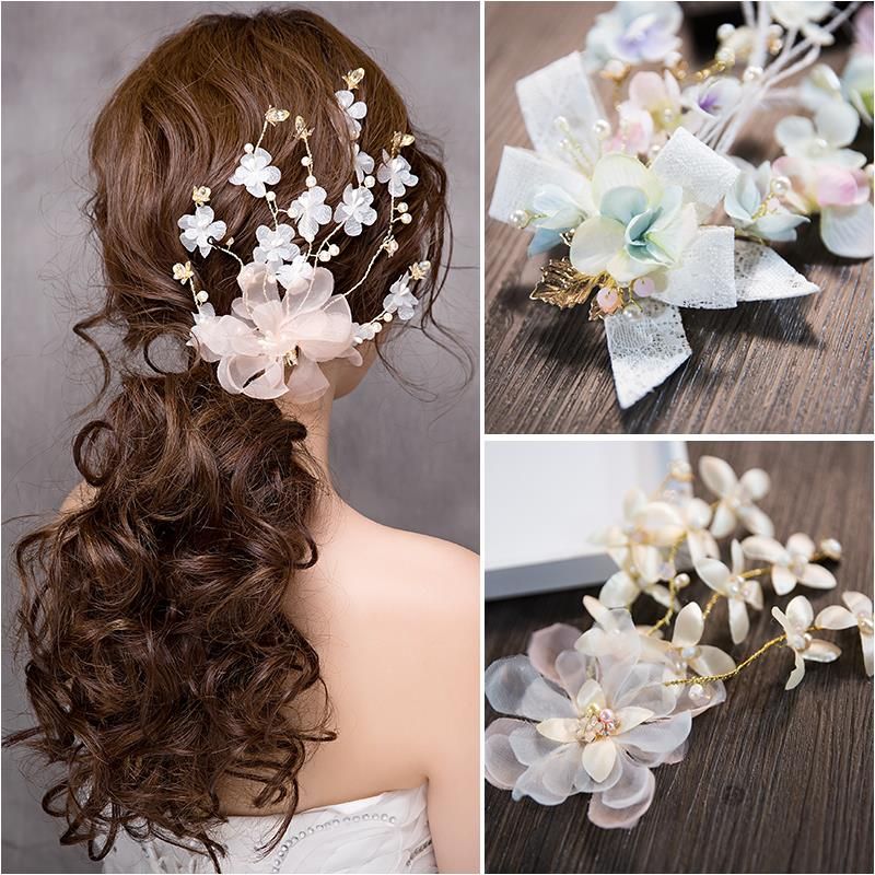 Woman Headdress Hair Lomen Bride Korean Sweet Bride Handmade