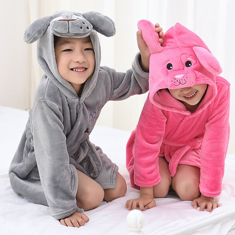 Acheter Peignoir A Capuche 5 Couleurs Dessin Anime Animal Chien Beau Style Bebe Serviette En Coton Filles Garcons Vetements Pyjamas De 21 52 Du Twobaby H Fr Dhgate Com