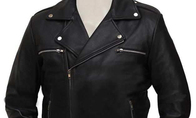 jaqueta de couro negan