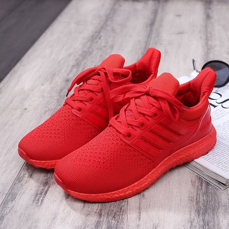 all red running shoes womens