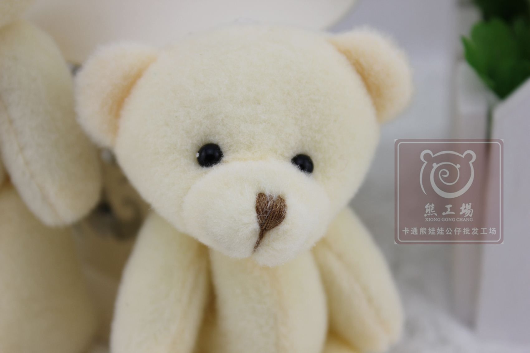 mini white teddy bears