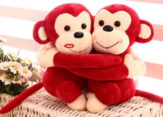 hugging monkeys stuffed animals
