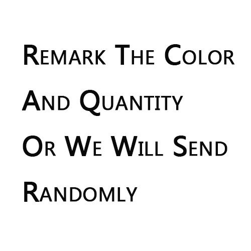 8 colors please remark