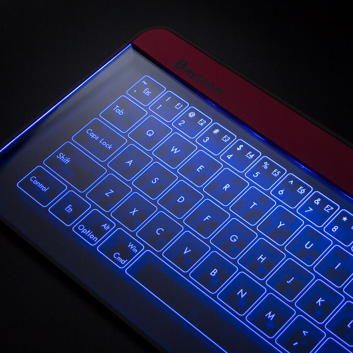 Newest Bastron Slim LED Wireless Glass Keyboard Touch Smart Keyboard