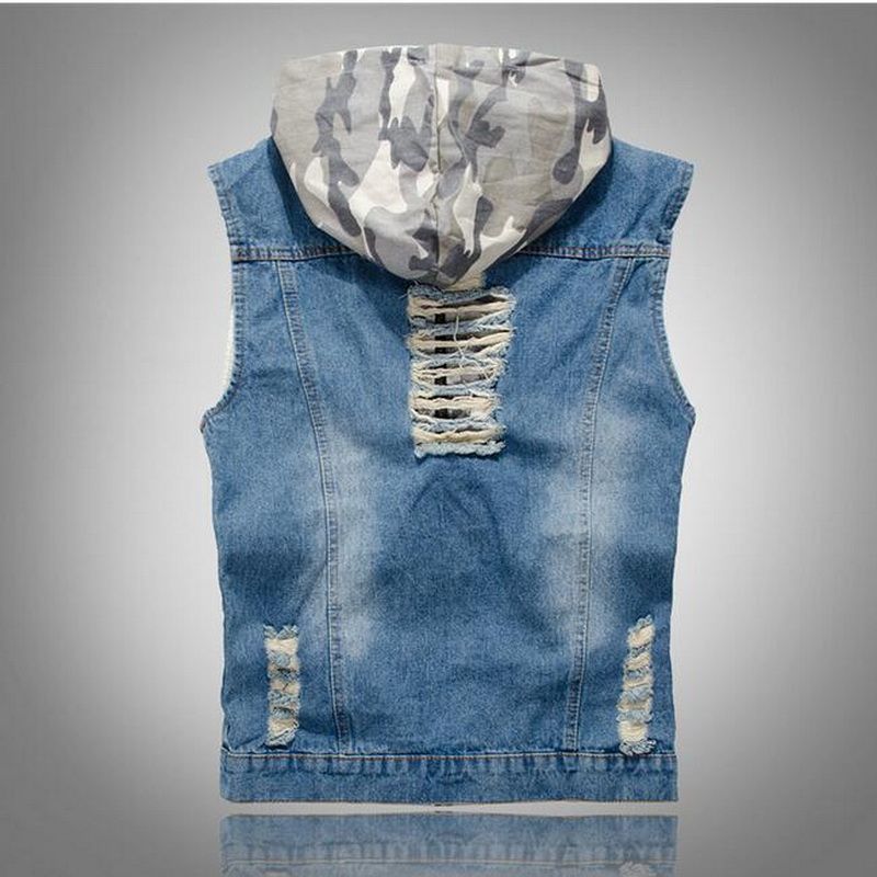 chaleco jeans hombre