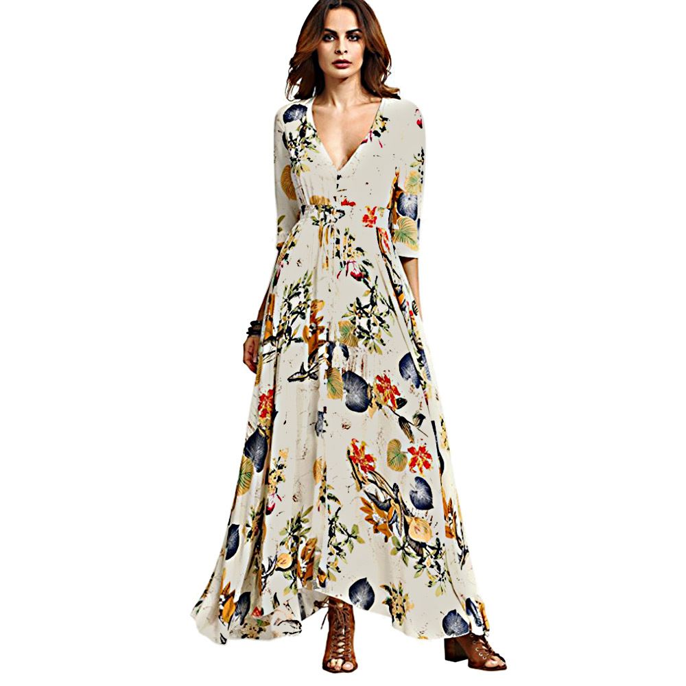 long bohemian dress