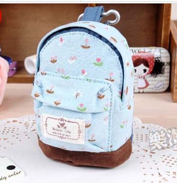 small canvas zipper bolsas