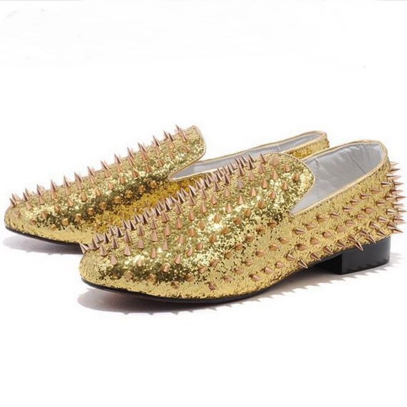 gold sparkly dress shoes