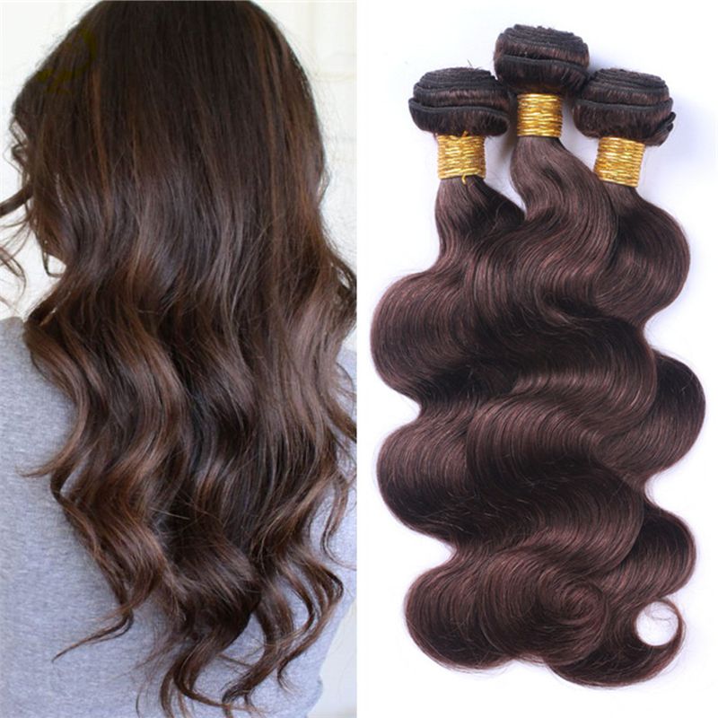 #2 Dark Brown Indian Virgin Hair Weaves 3Pcs Body Wave Human Hair Bundles 8A Grade Chocolate Brown Hair Extensions Dhl Free #2 Dark Brown Indian Virgin Hair Weaves 3Pcs Body Wave Human Hair Bundles 8A Grade Chocolate Brown Hair Extensions Dhl Free