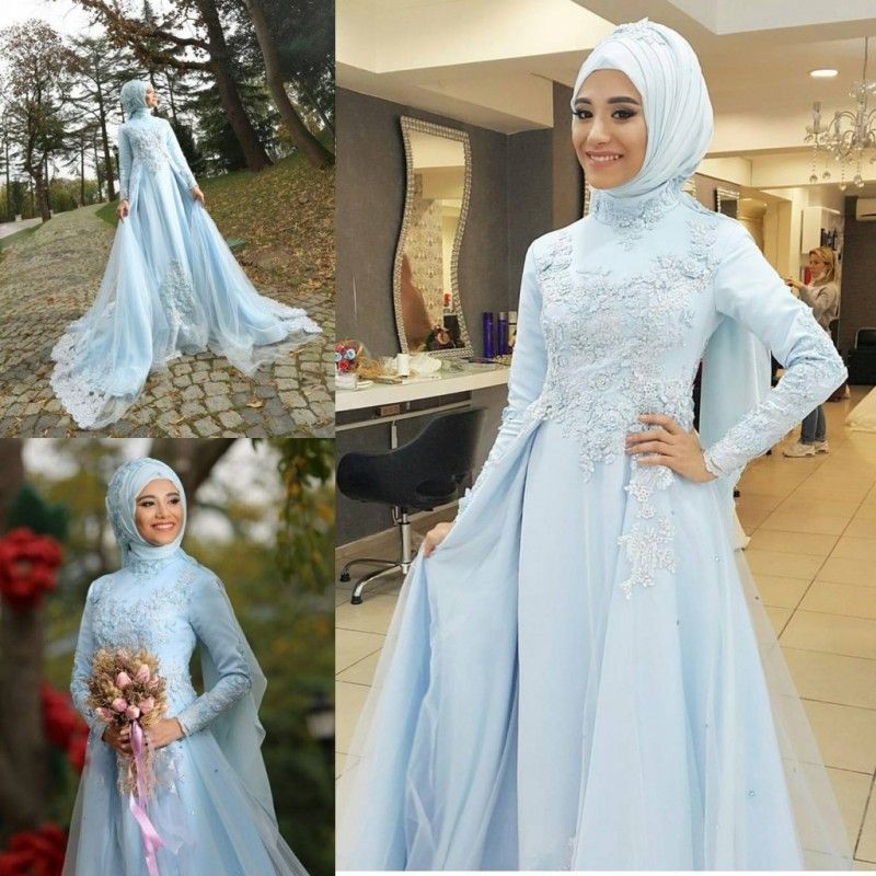 sky blue gown for engagement