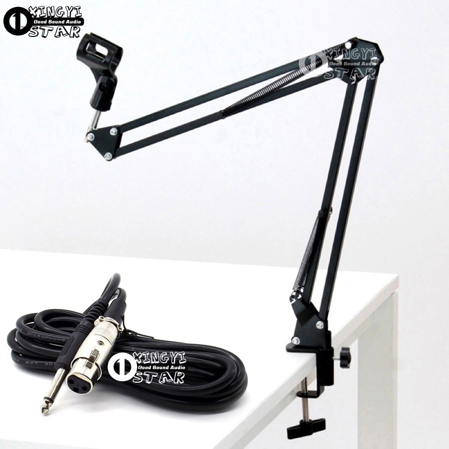 Broadcasting Studio Microphone Stand Scissor Boom Shock Mount