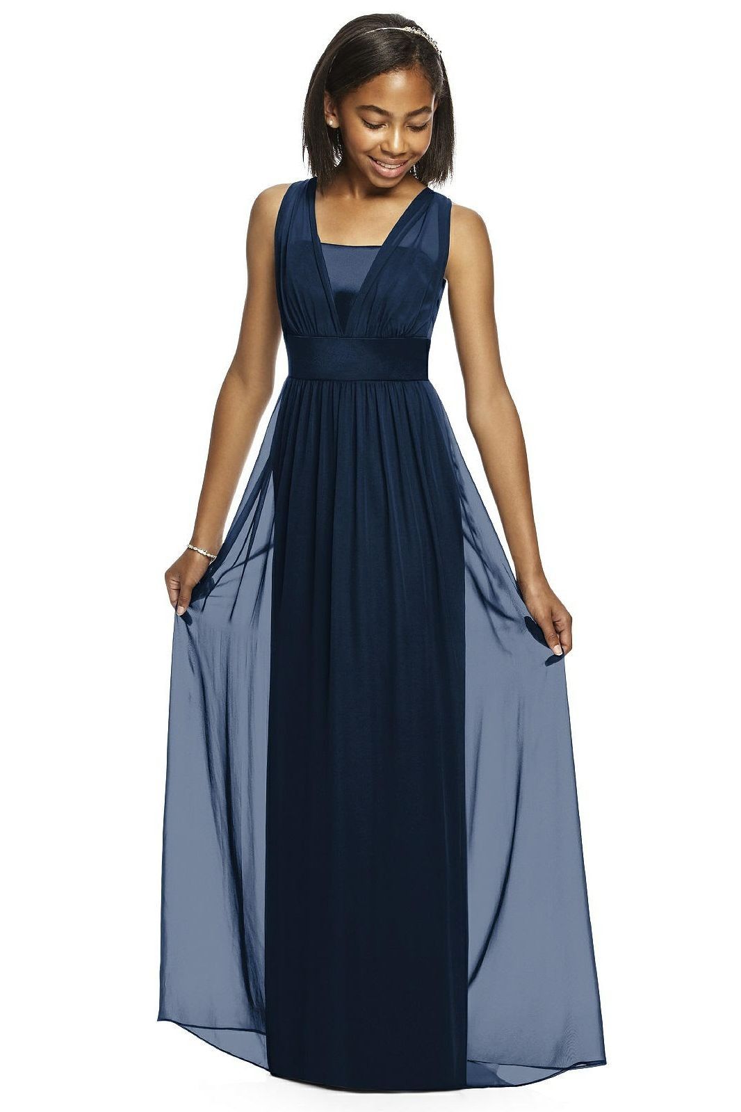 navy junior bridesmaid dresses