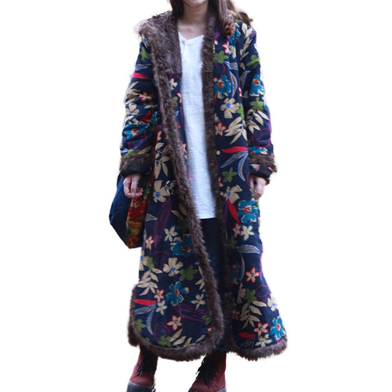 floral winter jacket