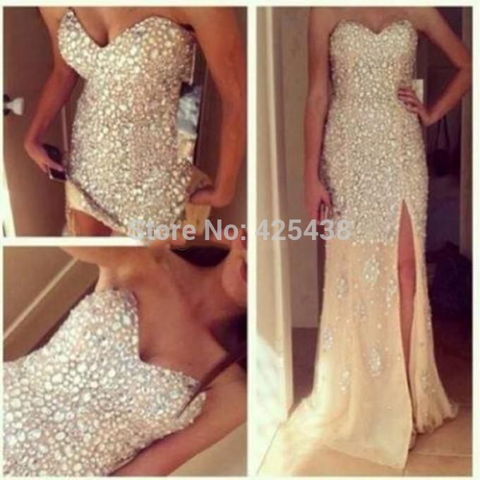 glitzy evening dresses