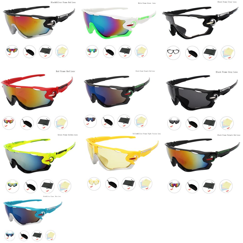2021 Sunlasses Set Mens Outdoor Cycling Glasses Aviator Bicycle Eyewear