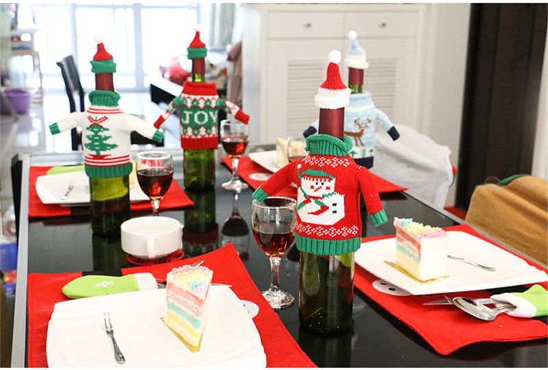 hot sales wine bottle cover bags sweater party decoration santa if you are looking for colorful and dedicate toys for christmas decoration search in this category here we offered you large stock of top xmas toys in