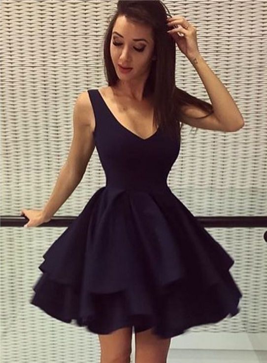 tiered cocktail dress