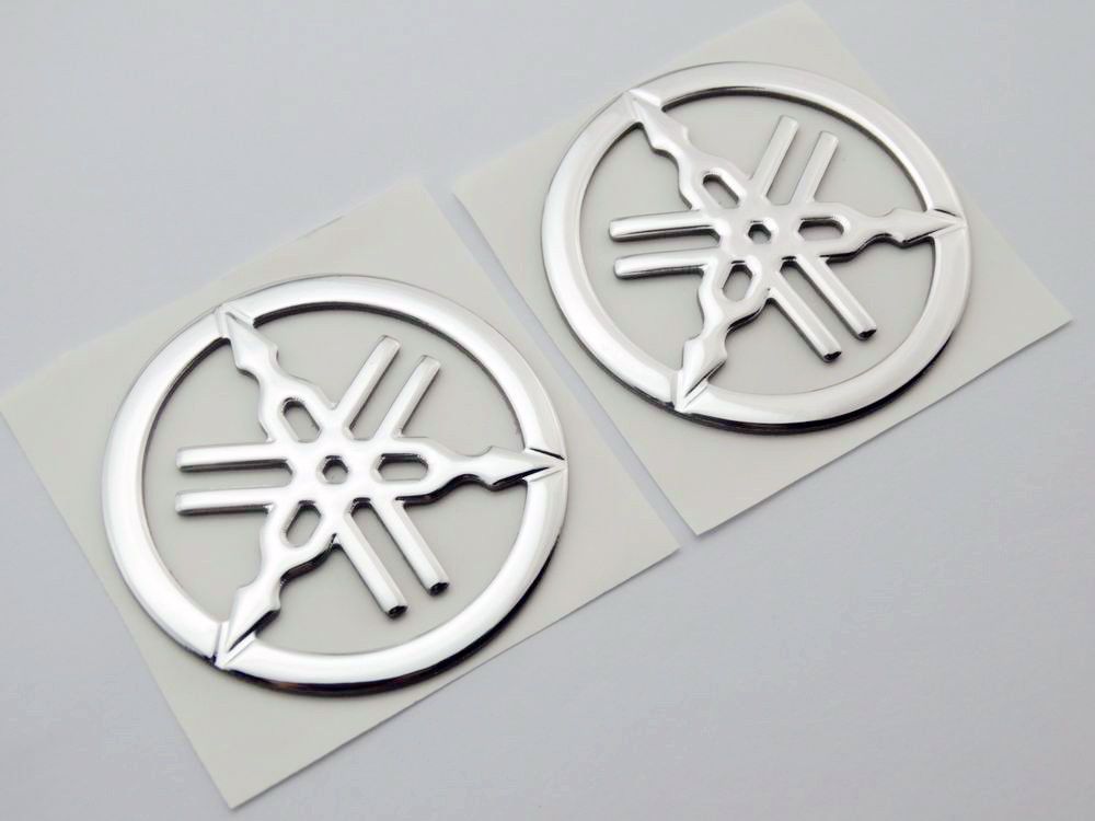 Tuning Fork Tank Faring Decal Emblem For YAMAHA Motorcycles Badge Stickers 55mm Tuning Fork Tank Faring Decal Emblem For YAMAHA Motorcycles Badge Stickers 55mm