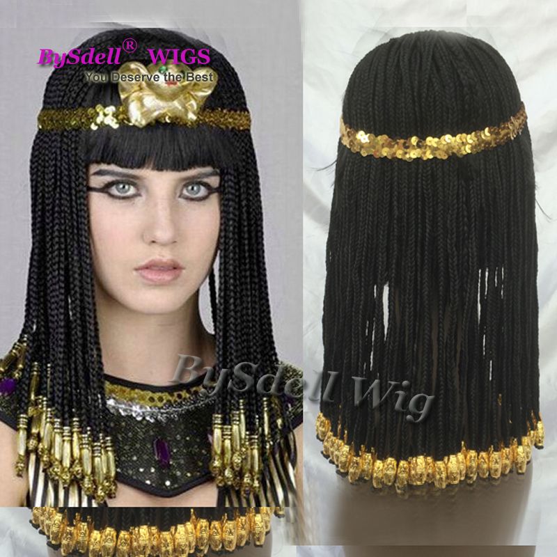Cleopatra Hairstyle Braided Hair Wig Egypt Geography Queen Cosplay Wig The Great Egyptian Real Cleopatra Custom Synthetic Wig Its A Wig Wigs Buy