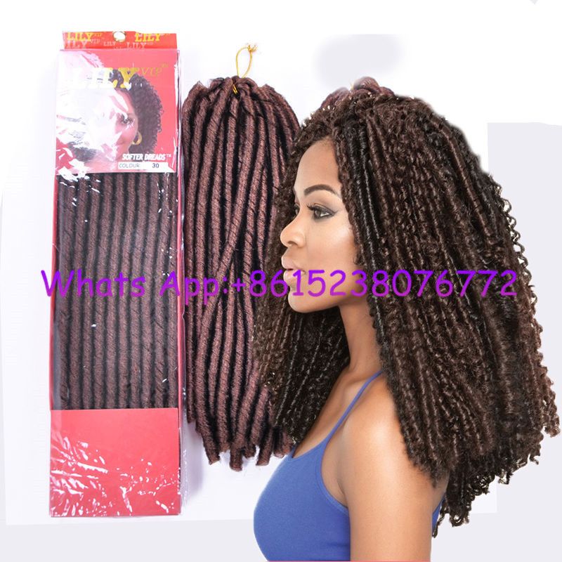 2019 14inch Soft Cuban Twist Faux Locks Dreadlockstwist Hair