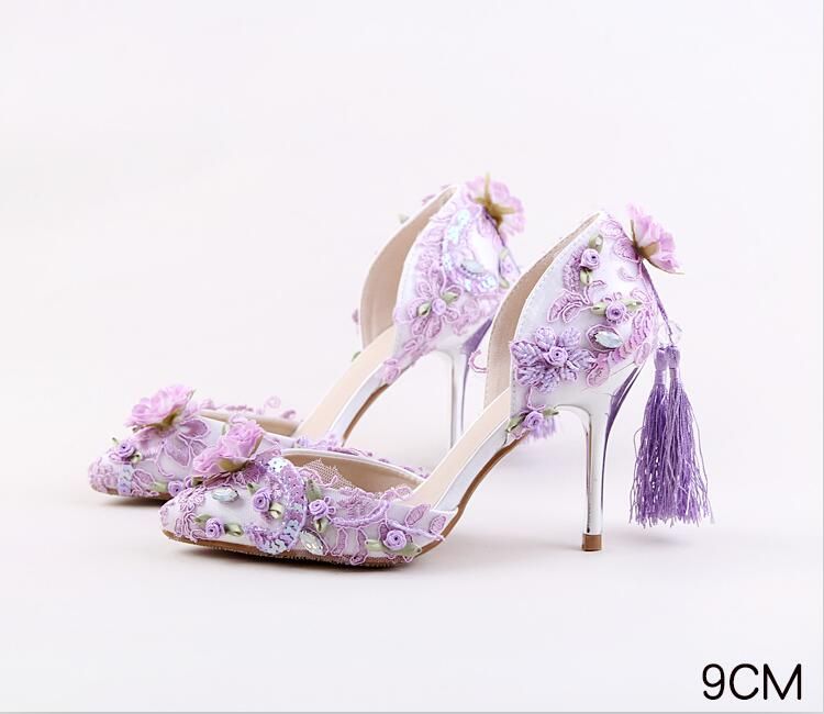 lilac sandals for wedding
