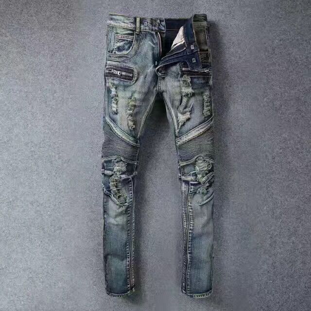 mens distressed moto jeans