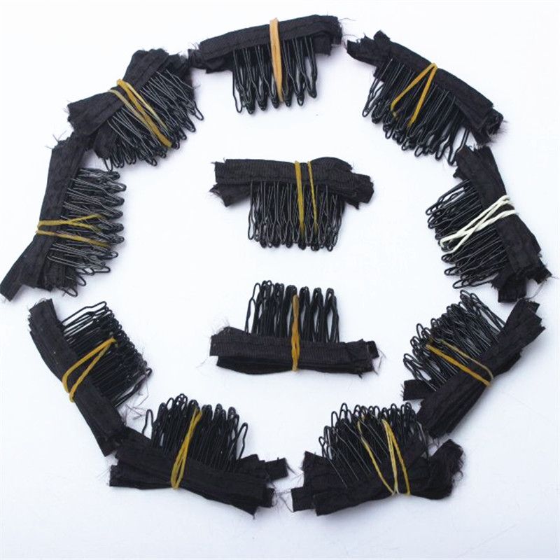 Black Color Wig Combs Wig Clips And Combs With 5teeth For ...