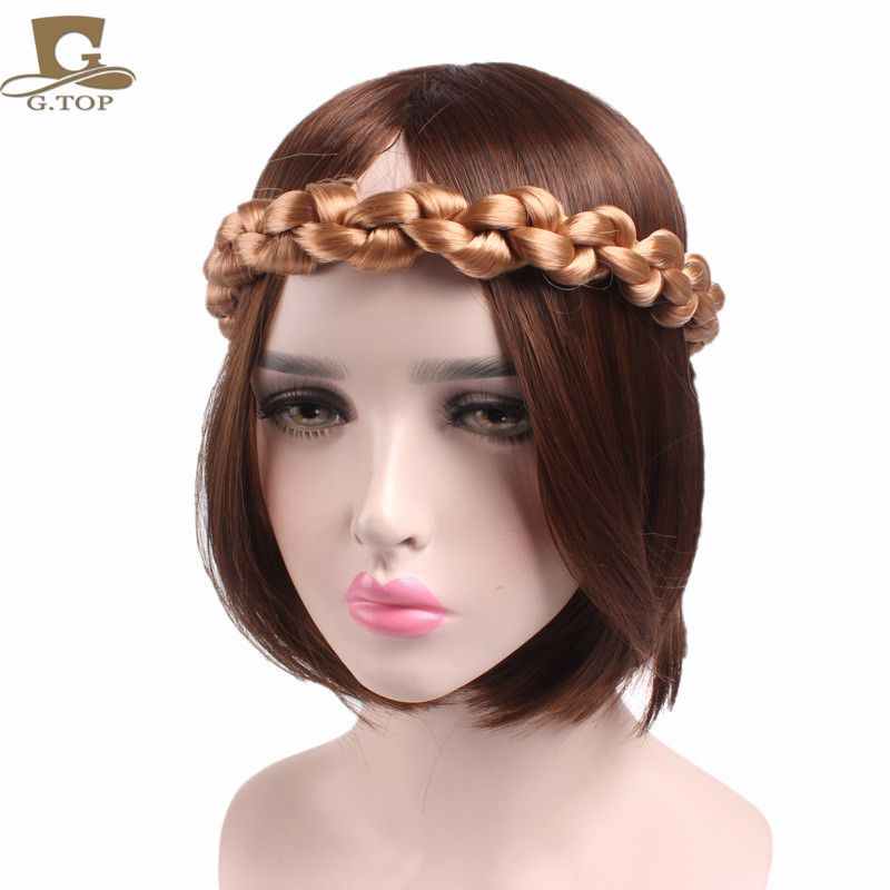 2019 2017 New Fashion Bohemian Style Big Size Soft Extensions Stretchy Braided Faux Hair Plaits Headband Hairband Hair Accessories From