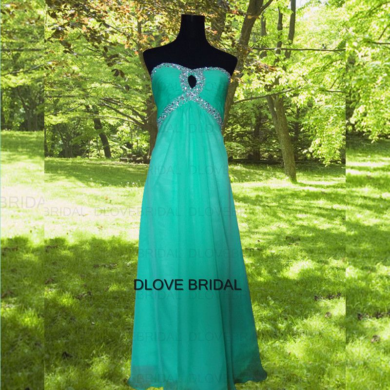 Real Photo Mint Green Bridesmaid Dress High Quality Strapless