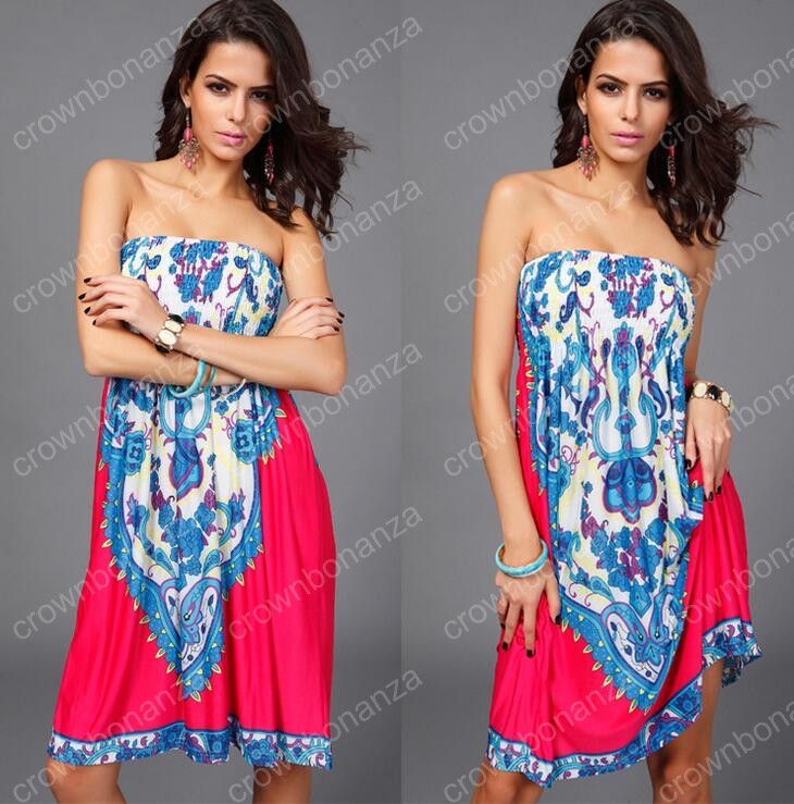 bandeau cover up dress