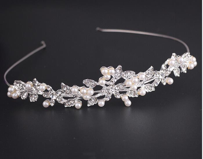 Tiara De Novia Con Corona De Cristal De Concha Pl Diademas Tiara De Novia Con Corona De Cristal De Concha Pl Diademas