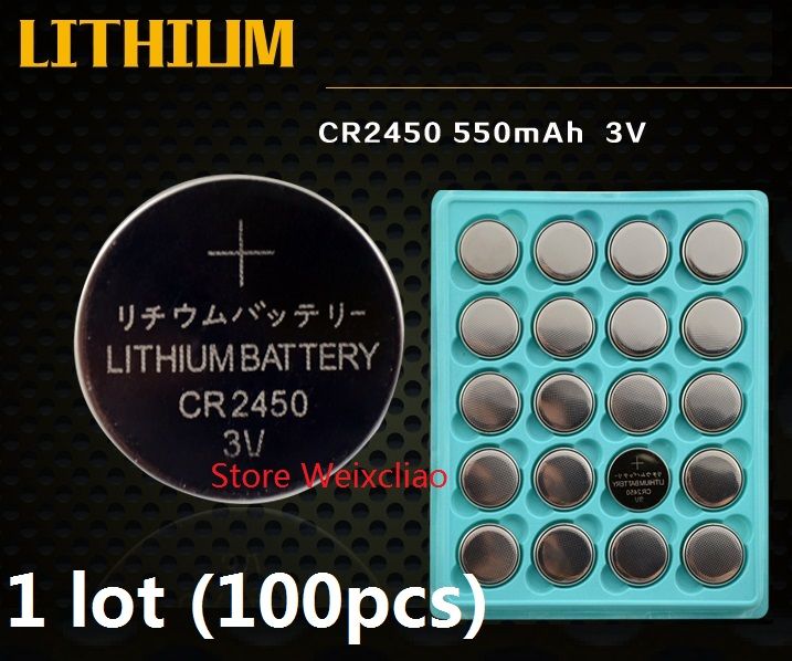 1 Cr2450 3v Lithium Li Ion Button Cell Battery Cr 2450 3 Volt Li Ion Coin Batteries Tray Package 18v Battery Battery Conditioner From Weixcliao 51 44 Dhgate Com