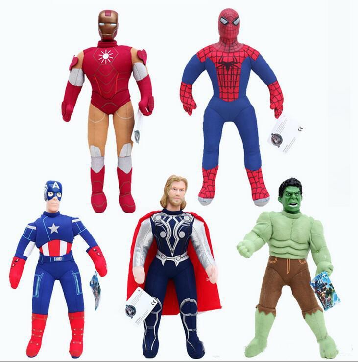 plush superhero dolls